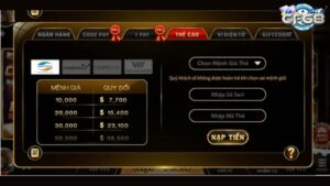 Cách nạp tiền CF68 qua thẻ cào